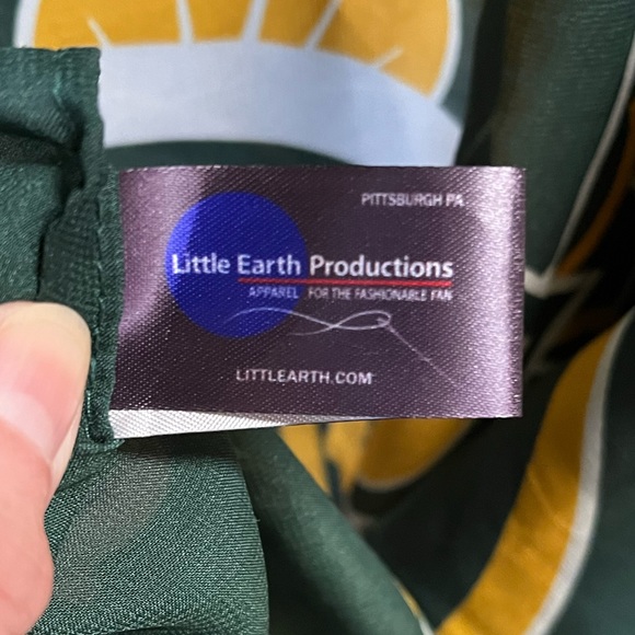 NFL Green Bay Packers Women’s Sheer Caftan With Flower Design - Little Earth - Picture 8 of 9